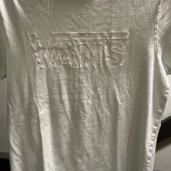Vans Pale Green Slim Fit T-Shirt Small #109 - Picture 5 of 6